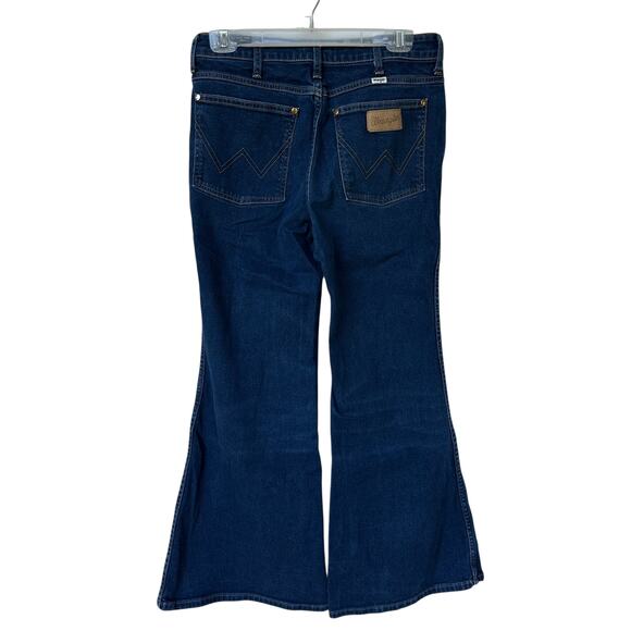 Wrangler Jeans Wanderer 622 High Rise Flare Dark Blue Wash Denim Women's Size 30 - Picture 8 of 9